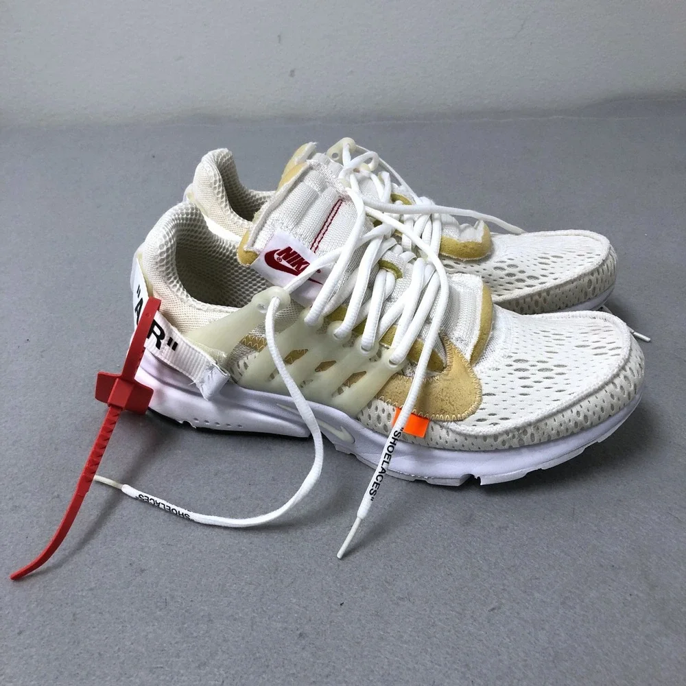 Nike Air Presto Off-White‎ Mens Size 9 White AA3830-100 The Ten Sneakers